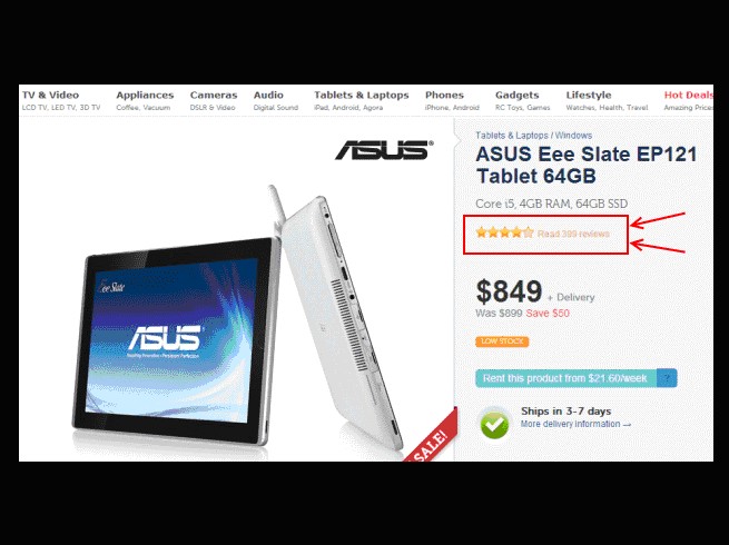 Aggregated Product Reviews
