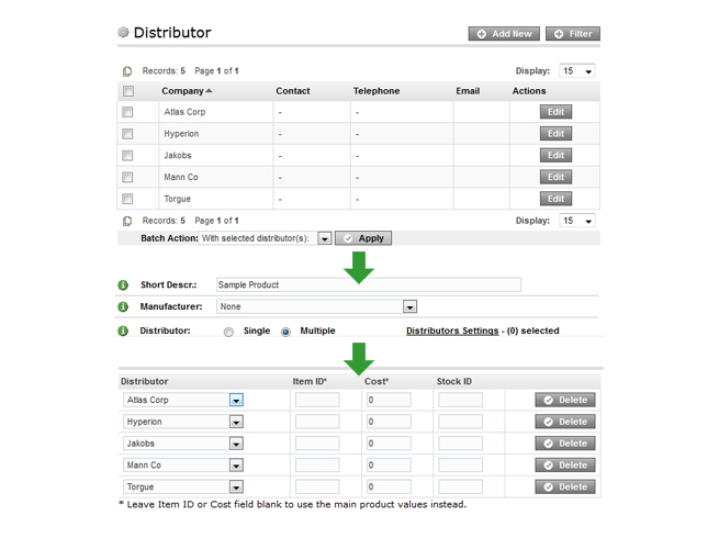 Multiple Distributors